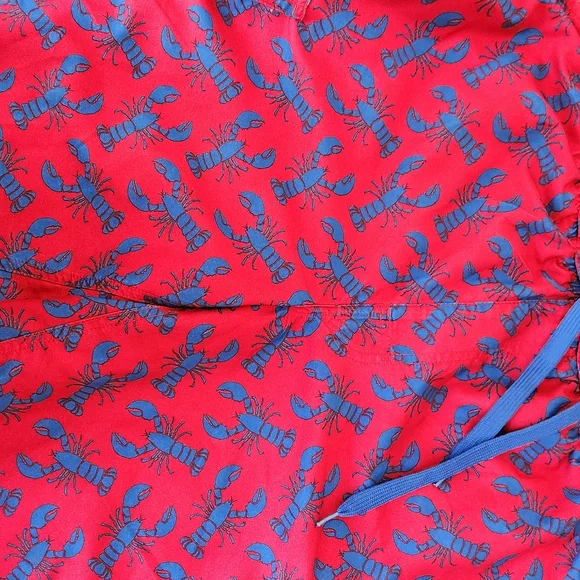Beverly Hills Polo Club Red and Blue Lobster Swim Trunks Small - Picture 6 of 10